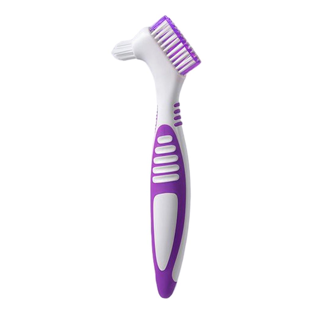 Зубная щетка Зубные щетки для зубных протезов Щетка для чистки искусственных зубов Двусторонняя зубная щетка для ухода за зубными протезами