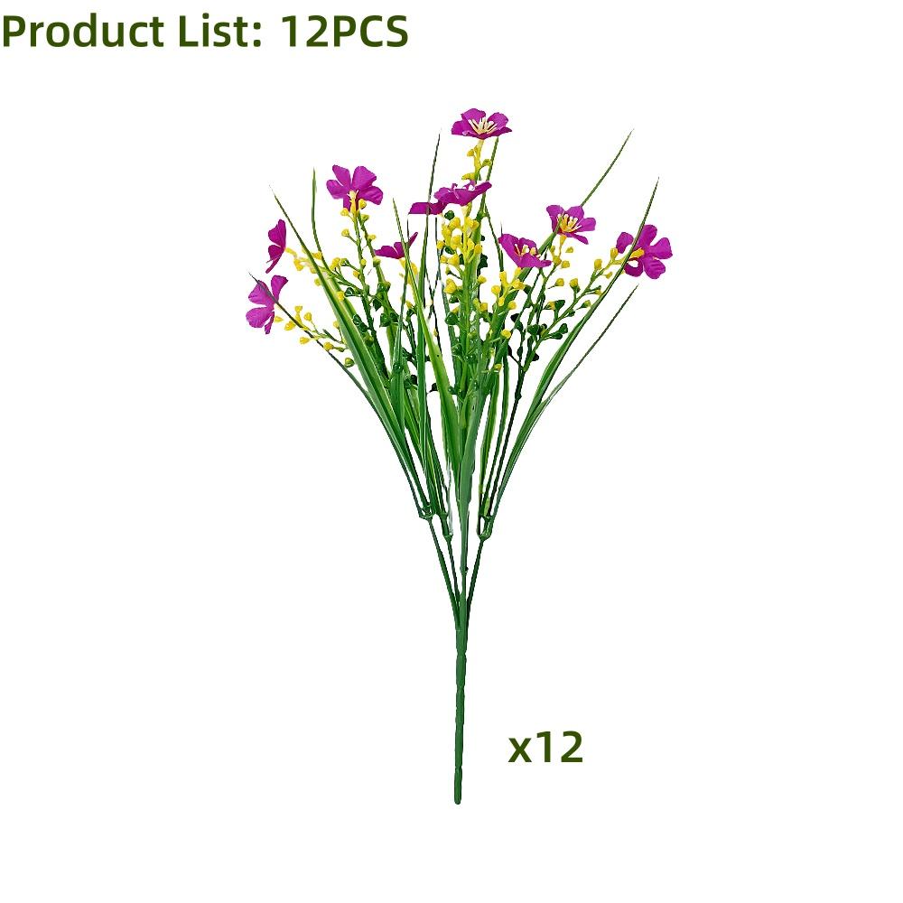 12 шт. Искусственные цветы ромашки, Пластиковые искусственные цветы для дома, в помещении, снаружи, для сада, патио, окна, крыльца, фермерского дома, снаружи