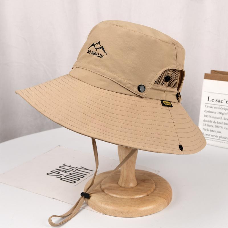 1 шт. Водонепроницаемая унисекс-шляпа для альпинизма, быстросохнущая солнцезащитная кепка на шнурке для походов, рыбалки для мужчин и женщин