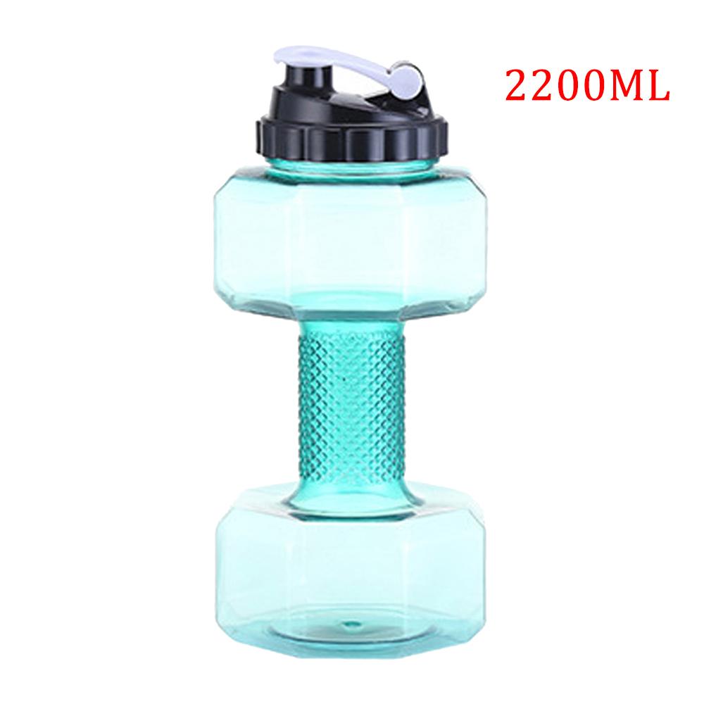 Water Dumbbell Sport Bottle Large Capacity Gym Running Fitness Bodybuilding Exercise Outdoor Bicycle Camping Cycling Bottle