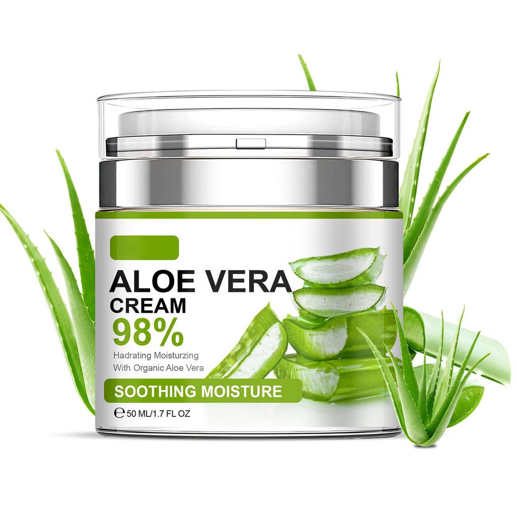 Soothing Aloe Face Cream 24 Hours Hydrates For Sensitive Skin 50ml