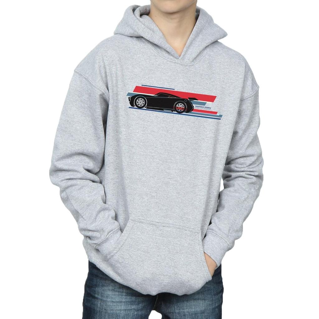 Disney Boys Cars Jackson Storm Stripes Hoodie