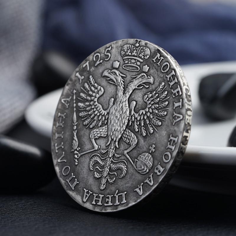 Россия, Екатерина I, 1725, Екатерина, памятная медаль, винтажная монета, антикварный креативный подарок