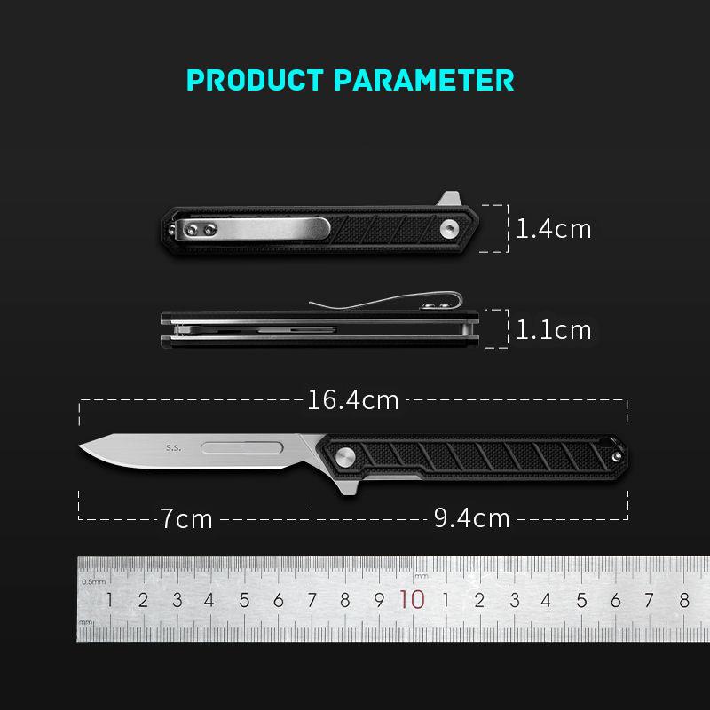 НОВИНКА Складной нож с рукоятью из ПЭИ/G10, подходит для различных лезвий скальпелей, мини-портативный EDC-нож общего назначения с лезвиями №60