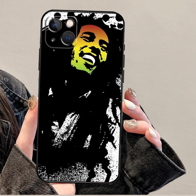 Цитаты Боба Марли Раста Регги Чехол Для iPhone 15 16 14 13 12 11 Pro Max Mini Plus X XR XS Max Чехол Оболочка