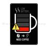 Coffee Battery Vallinart Metal Plaque Poster Decoration Wall Decor Designing Cinema Cinema Tin Sign Poster