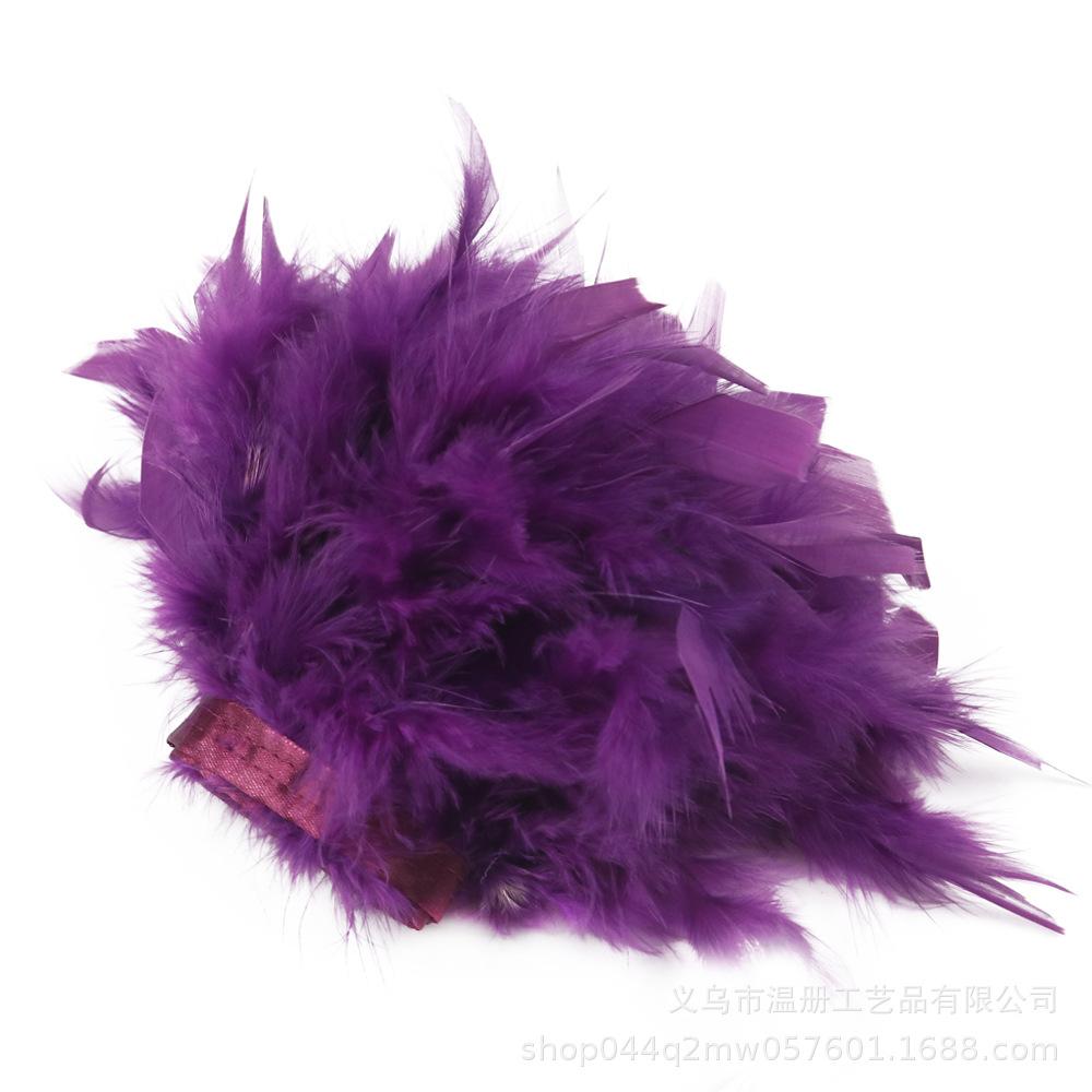 Feather Turkey Feather Lace Car Doll Decorative Fire Piece Cloth Edge Feather Handmade Dress Skirt Material