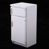 Miniature White Wood Refrigerator Fridge Furniture /12 Dolls House Kitchen Dinner Room Accessory