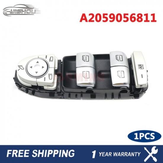 2059056811 Power Window Control Switch Driver Side For Mercedes-benz C-class