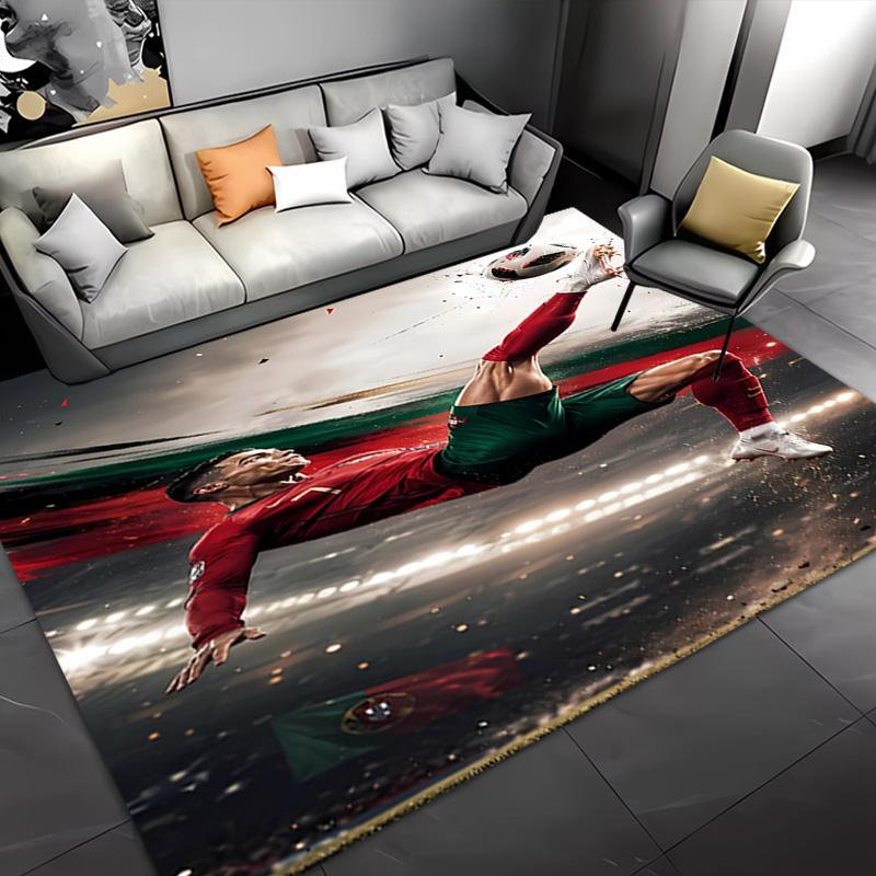 1pc Cristiano Ronaldo Entrance Mat, Non-Slip Mat Area Rug,Room Decor, Outdoor Decor, Kitchen Rug,Doormat - Machine Washable, Easy to Clean