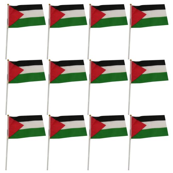 Ручные флаги Палестины, мягкие износостойкие, не выцветающие, изысканный узор, размахивающие руками, украшения национальных флагов Палестины