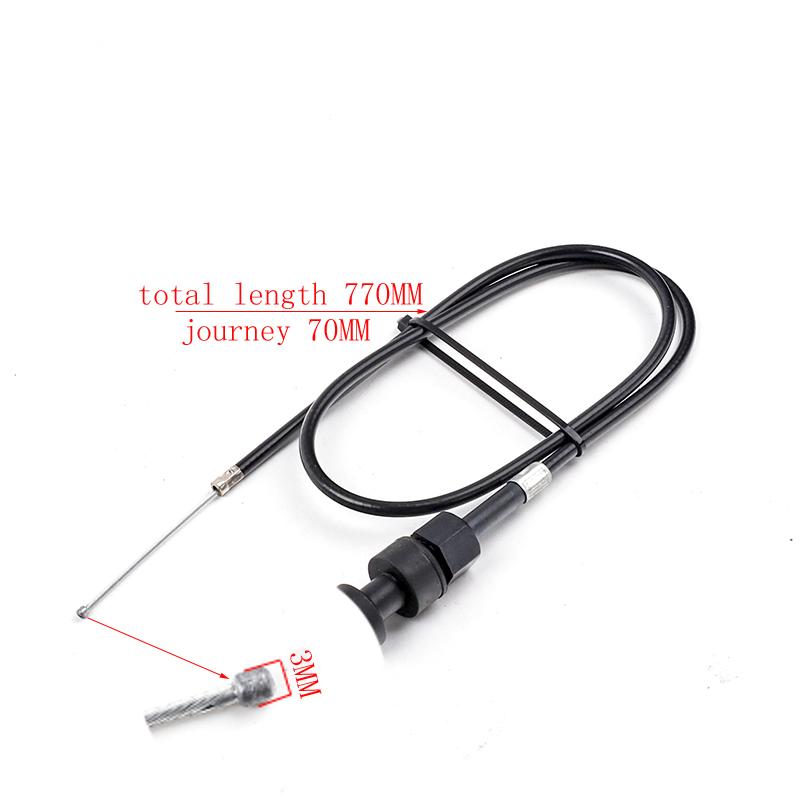 Motorcycle 770MM 777MM 937MM 950MM Carburetor Push Pull Choke Throttle Cable For Yamaha PW50 PW80 Motobike Pit Dirt Bike Parts Throttles 2
