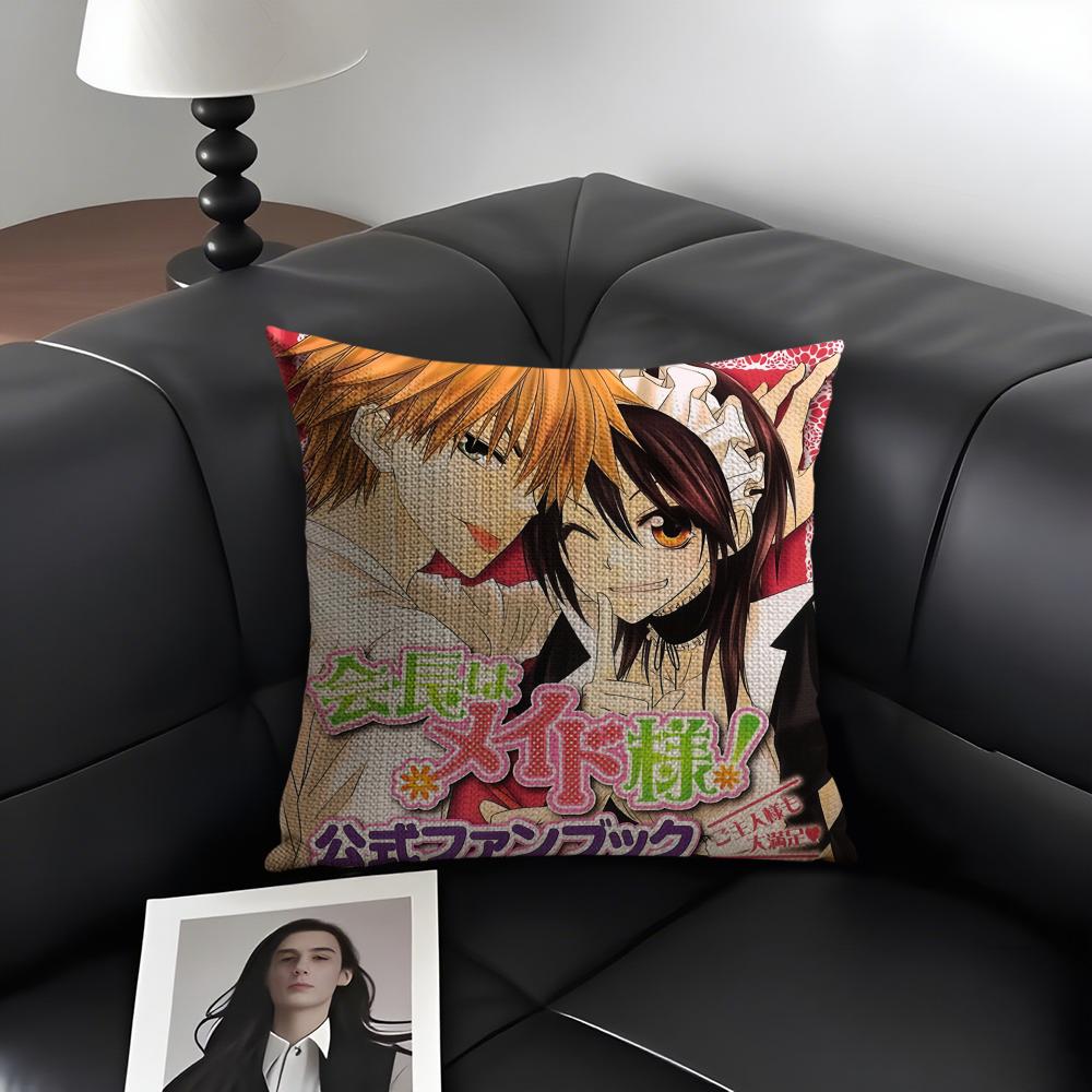 Японский Аниме M-Maid Sama Наволочка Натуральный Лен Органическая Ткань Двусторонняя Печать Диван Домашний Декор Подарок Наволочка