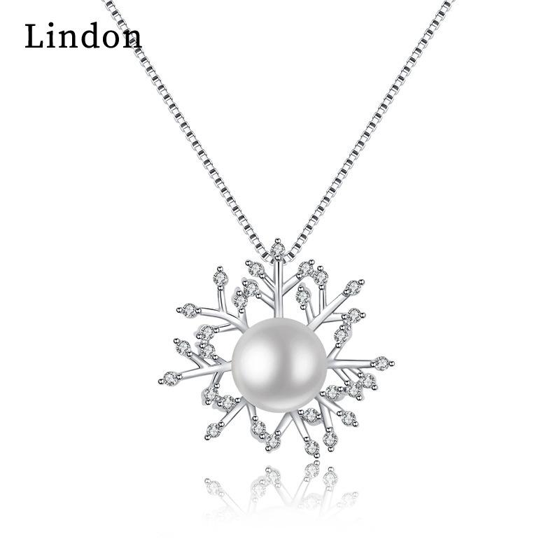 Женское ожерелье Lindon, кулон из медного сплава, циркон, модный подарок