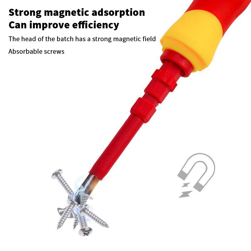 Набор отвёрток 3-в-1/8-в-1 с изоляцией Многоцелевые биты для электрика Шлицевые Крестовые PH1 PH2 Инструменты для ремонта