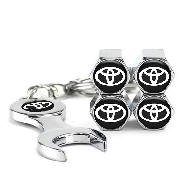 QHJS9 Tapas Válvula Neumático para Coche, Tapones Antipolvo para Válvulas Aire Automóvil para Toyota Corolla, Camry, RAV4,