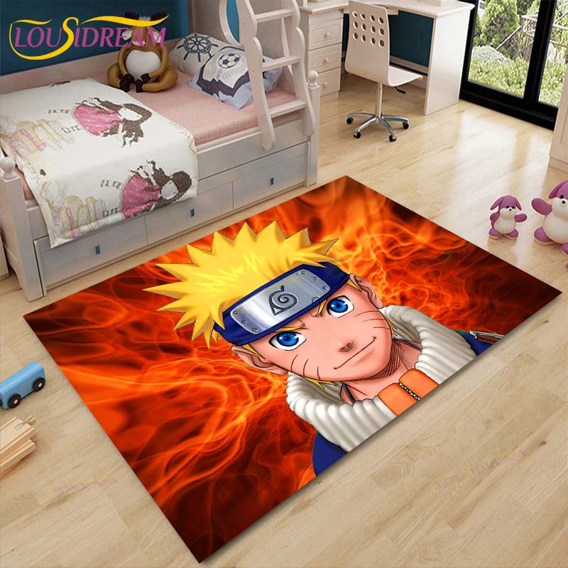 New Cartoon Naruto Carpets Kids Crawling Carpets Living Room Tea Table Mats Bedroom Rug Washable Floor Mats Household Area Mat