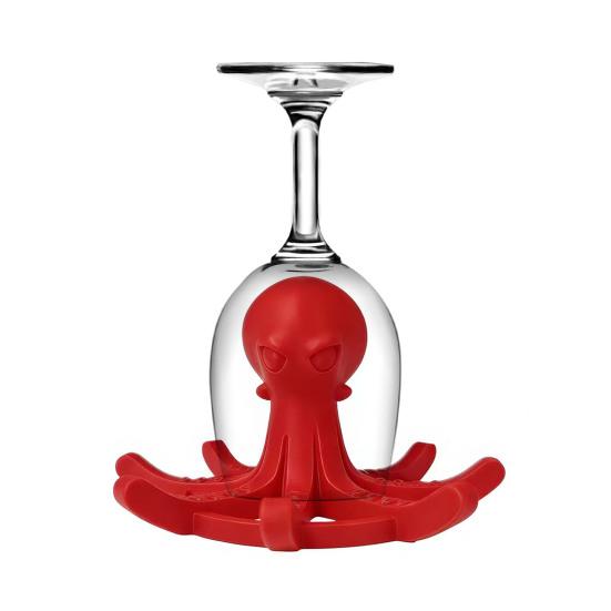 Octopus-Shaped Cup Drying Rack with 8-Arm Creative PLA Water Bottle Holder for Mugs Glasses Tumblers Space-Saving Countertop Organizer for