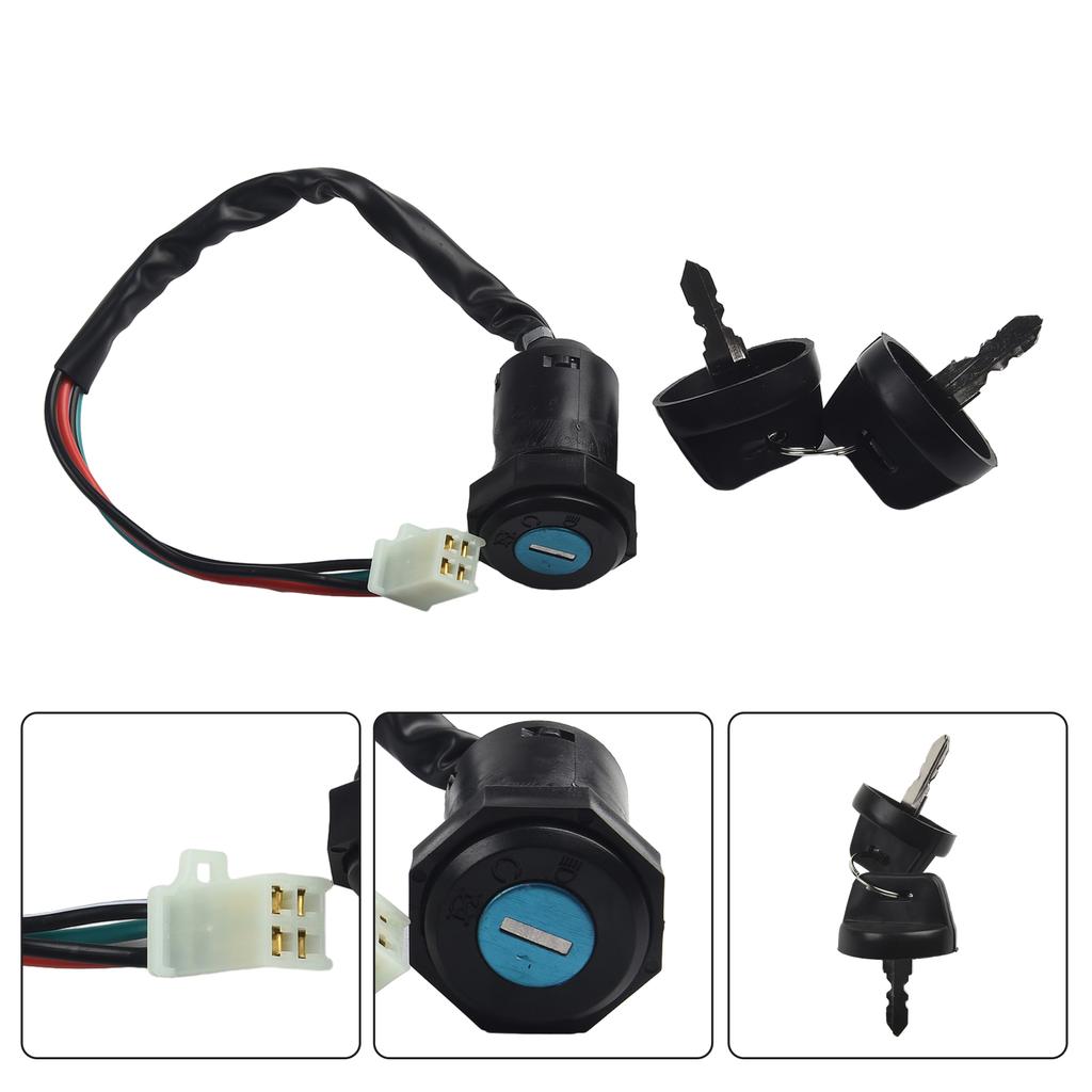 4 Pin Ignition Switch With Key Motorcycle Ignition Switch Kits For 50cc 70cc 90cc 110cc 125cc 250cc ATV Dirt Bike Motorcycle Acc