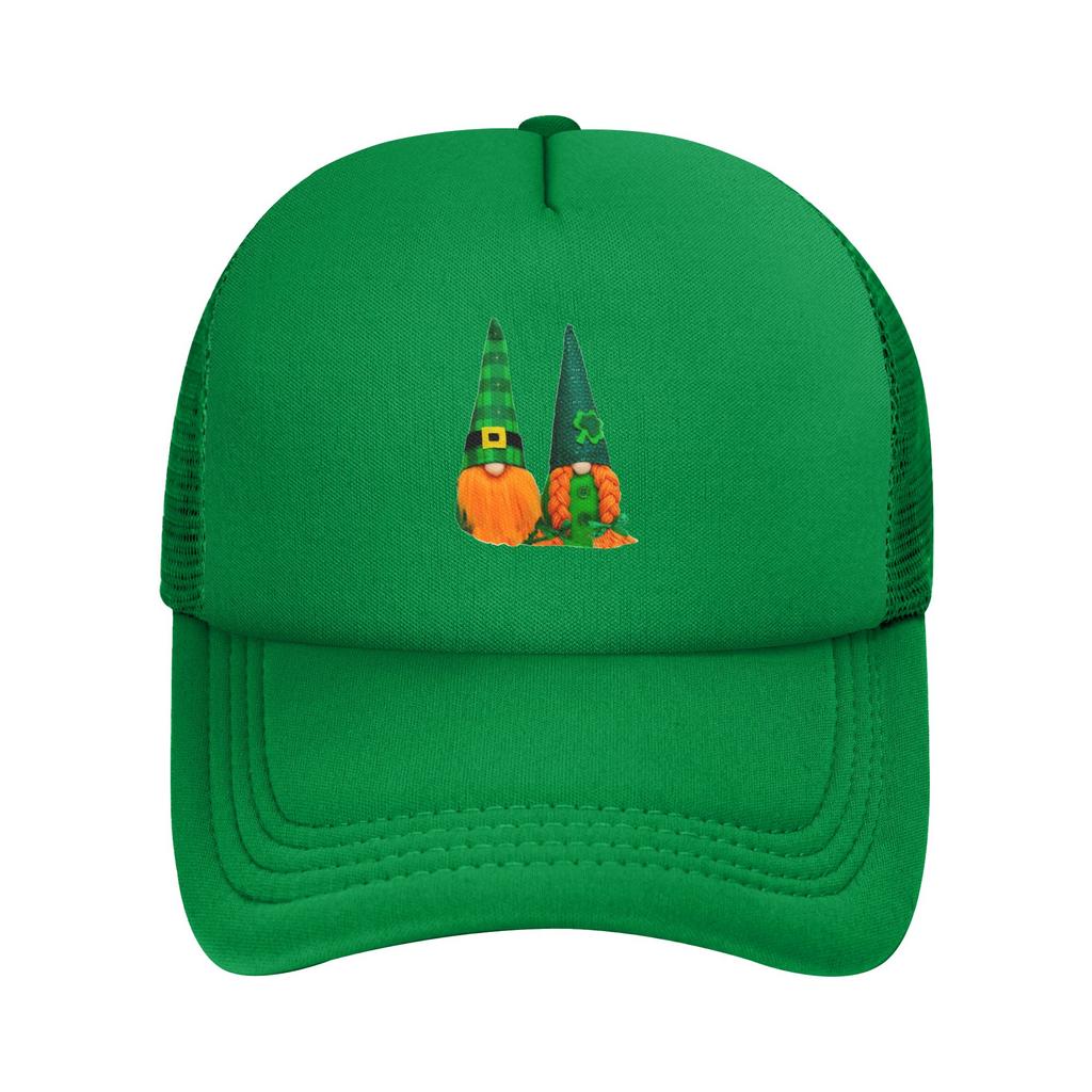 happy saint st patricks day Foam Trucker Hats Unisex Summer Breathable Mesh Golf Cap Hat Fashion Sun Cap Adjustbale