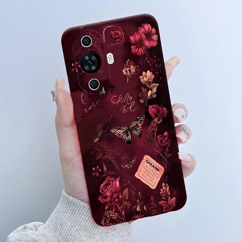 Чехол для Huawei Nova 12s FOA-LX9 Дизайн 'Цветочная Девочка' Мягкий Силиконовый Чехол для Huawei Nova 11 Nova11 Pro Ultra Nova12s Чехлы для Телефона