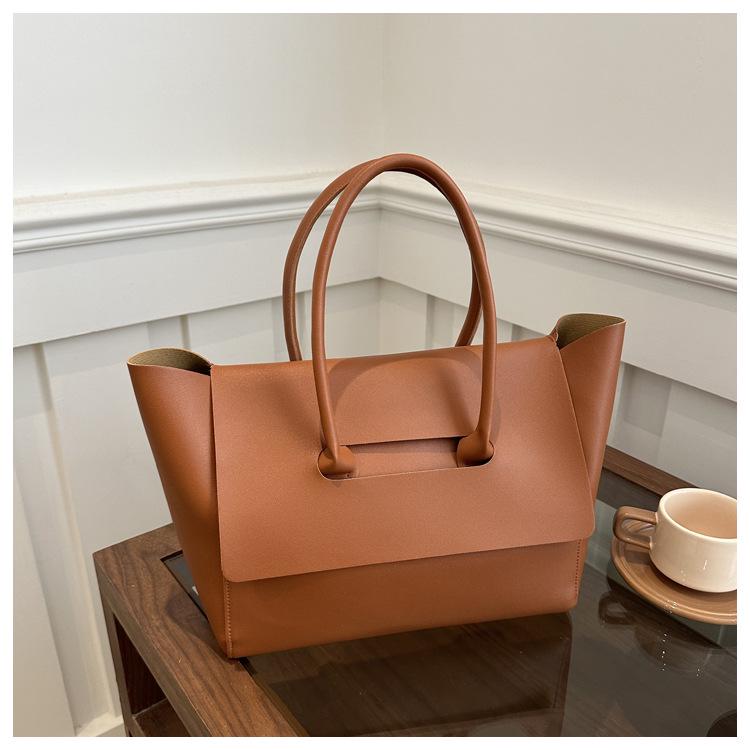 Женская сумка кроссбоди большой вместимости с текстурой в корейском стиле 2024 - Модная деловая сумка-тоут для поездок на работу