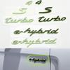 3D Премиум Зеленый Черный Серебристый 4 S Turbo E-Hybrid Капот Крыло Багажник Задний Капот Шильдик Наклейка Эмблема Значок Наклейка