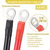 4AWG XT60 Провод для подключения аккумулятора нового энергетического транспортного средства ПВХ Чистая медь - Кабель инвертора питания Солнечные аксессуары 50 см
