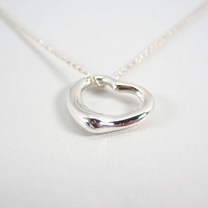 [Б/у] TIFFANY 925 Подвеска/Ожерелье Открытое Сердце/g504-24