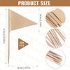 200 Pieces of Eco-friendly Bamboo Toothpick Flags with Kraft Paper-Perfect for Party Decoration, Cupcake Stick Decor,and Fruit and Cheese Marker Flags