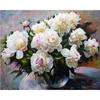 5D Diy Diamond Painting White Flowers Diamond Embroidery Cross Stitch Home Decor Handmade Gifts