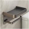 Aluminum Alloy Toilet Paper Holder Wall Mount WC Storage Organizer Roll Paper Phone Shelf Holder Bathroom Accessories