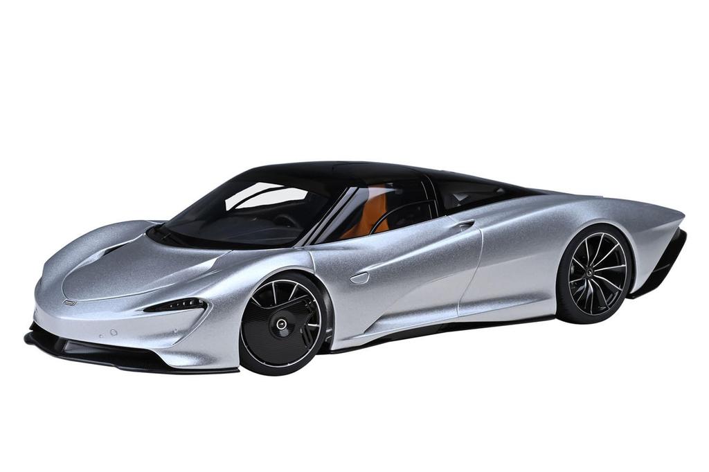 AUTOart Scale McLaren Speedtail Metallic Silver Finished Product 1/18