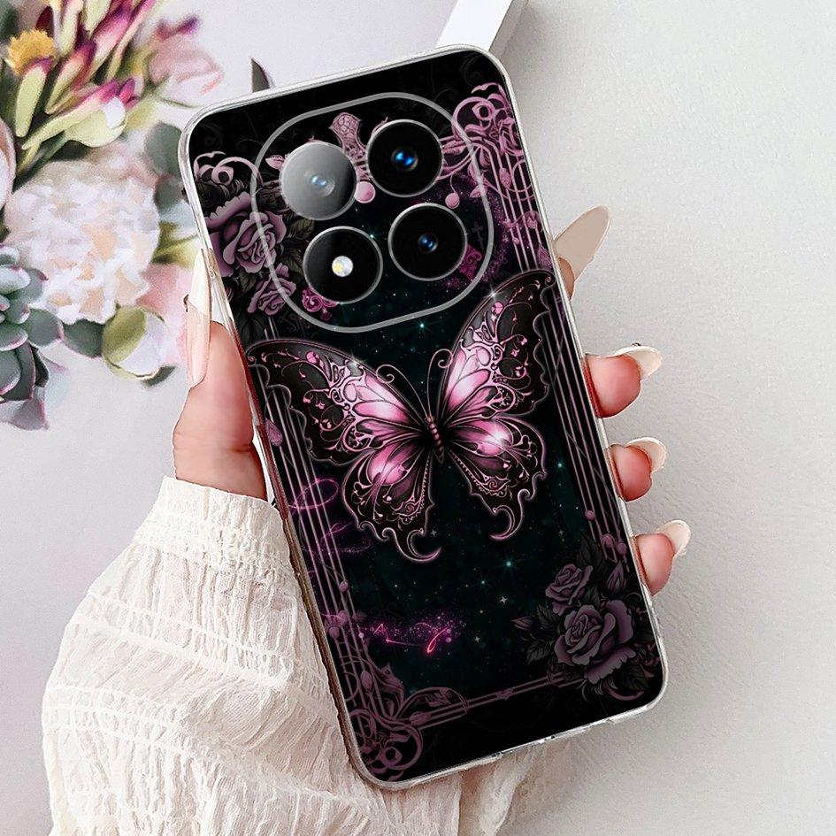 Для чехла на телефон Xiaomi Redmi Note 14 Pro Plus Чехол Крутой Лев Мрамор Мягкий Силикон Funda на Redmi Note 14 Pro 5G Ударопрочный Coque
