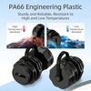 IP68 Waterproof HDTV Coupler Panel Mount Pass Through Connector Female To Female With Cover For Outdoor And Indoor Use