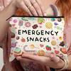 1pc Women'S Makeup Bag | Portable Travel Cosmetic Organizer with "Emergency Snacks" Design | Accessories |Makeup Travel Bag