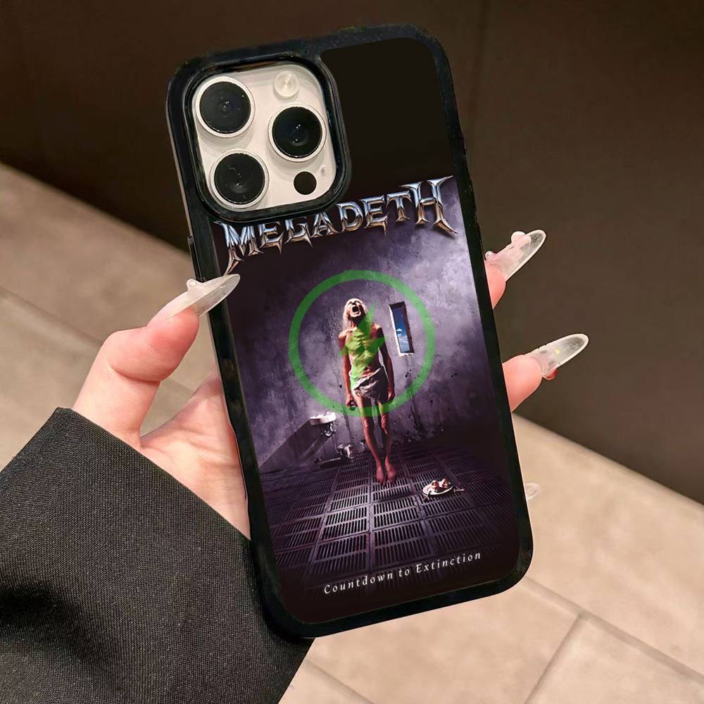 M-Megadeth Logo For Magesafe Magnetic Wireless Phone Case For IPhone 17 Pro Max Air 13 12 Mini 16 15 14 11
