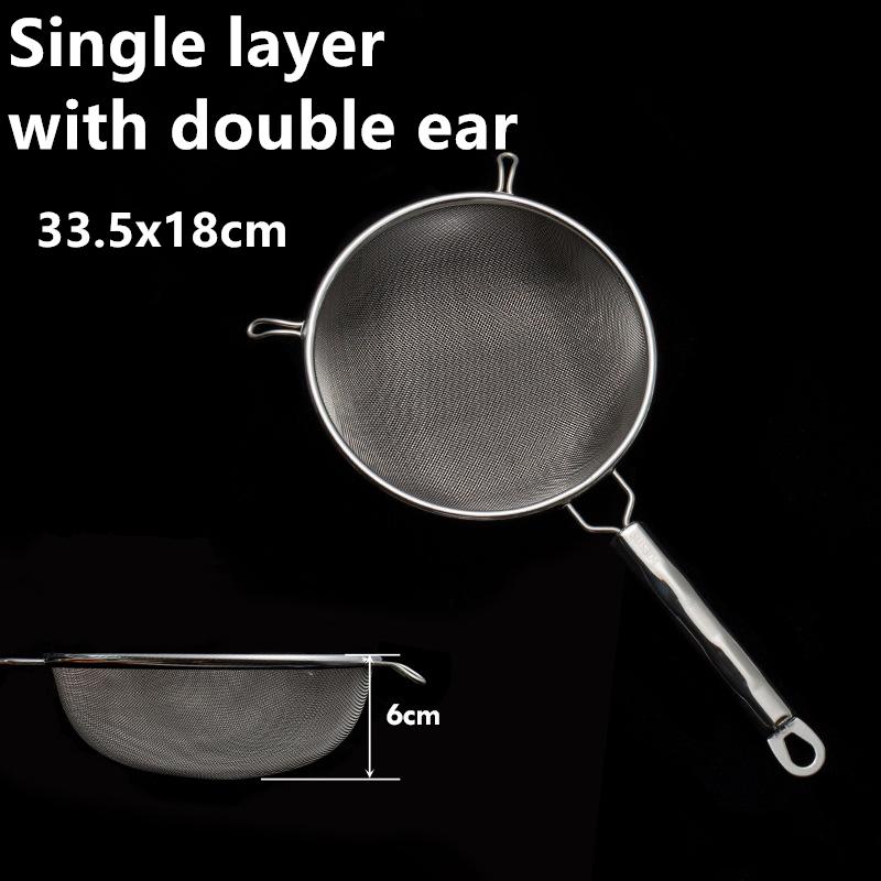 Нержавеющая сталь Сито с мелкой сеткой Дуршлаг Ложка с крючком Для горячего горшка Соевый сок Мука Сито Фильтр Совок для жарки Кухонная утварь