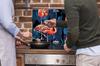 GLASS PROTECTIVE PLATE FOR STOVE 90x52 FLAMINGOS