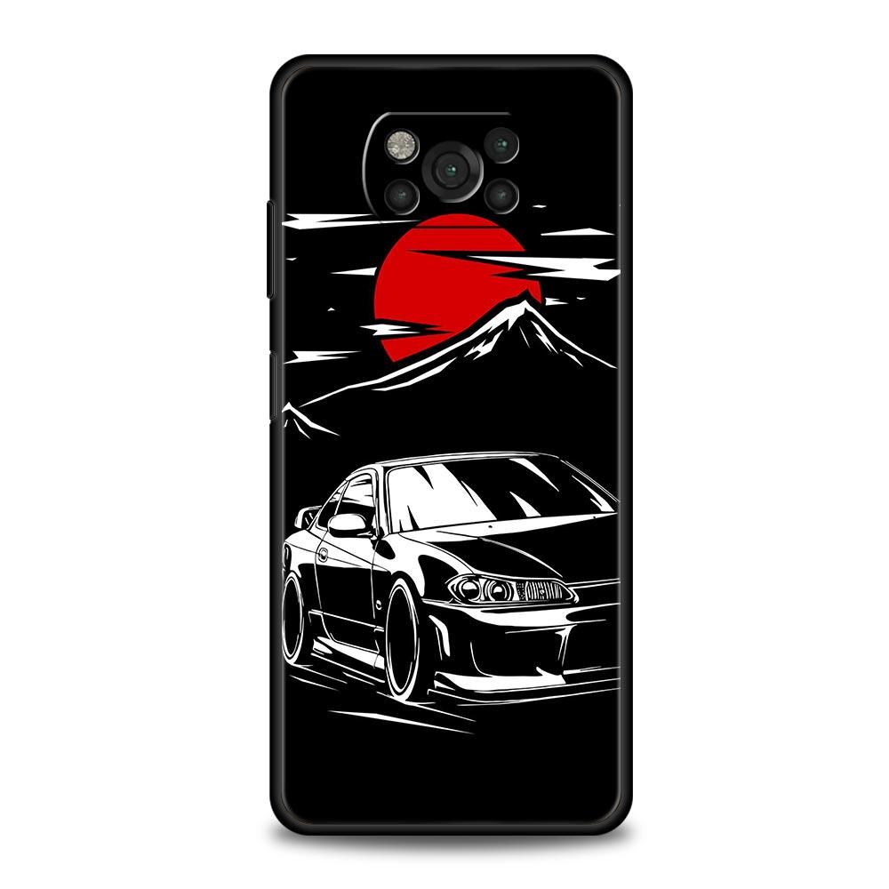 Япония JDM Спортивные Автомобили Мужской Мужчины Чехол Для Xiaomi Poco X4 X3 NFC F3 M3 M4 Mi Note 10 11 Ultra 12 Pro 10T Lite 9T 11i 11X 5G Обложка