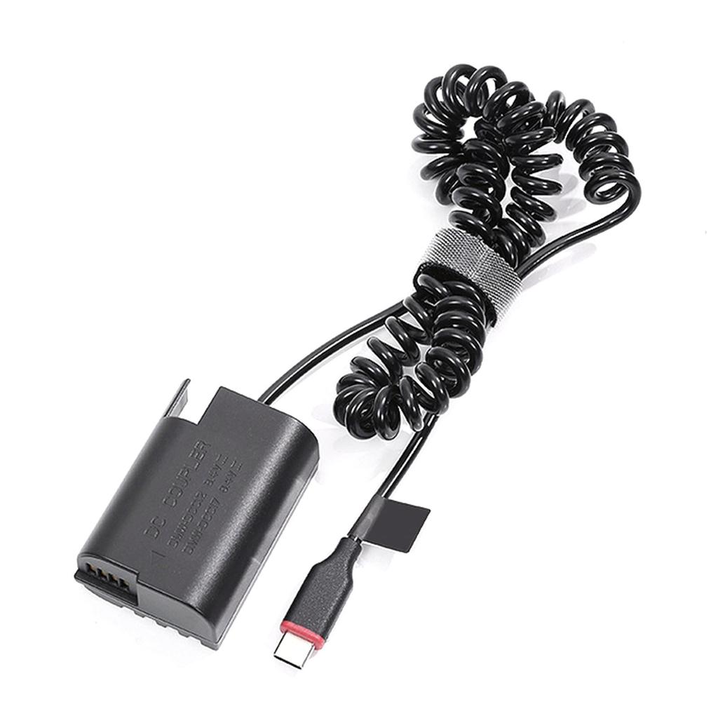 Кабель-адаптер питания Type-C к DMW-BLK22/DMW-DCC17 с фиктивным аккумулятором для камеры DMC-GH3 GH4 GH5 GH5S GH6-G9