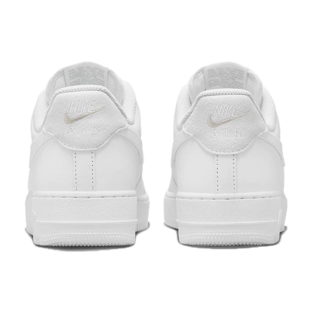 Nike Air Force 1 07 LV8 White Metallic Silver Unisex Sneakers FJ4004-100
