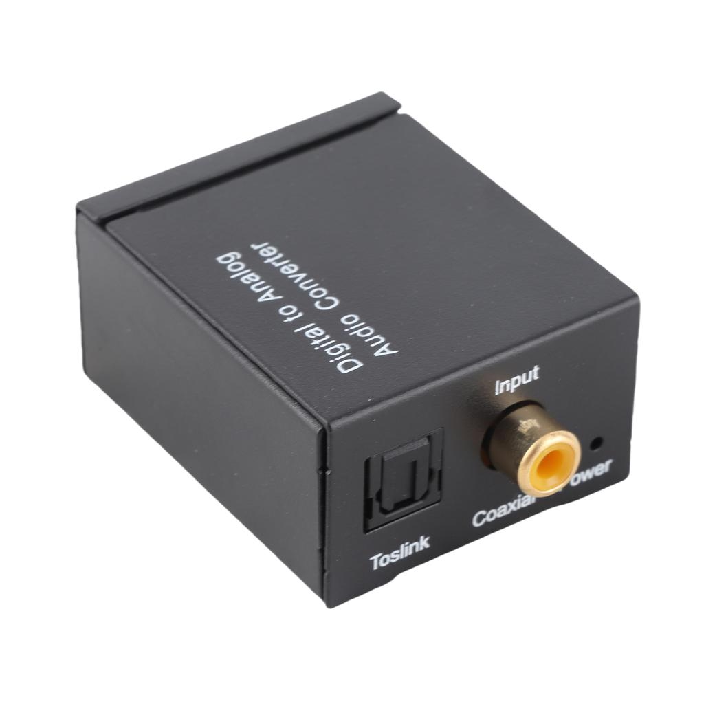 Digital to Analog Audio Converter Audio Switch Box Optical to RCA AV Switcher Selector Box Coaxial Toslink