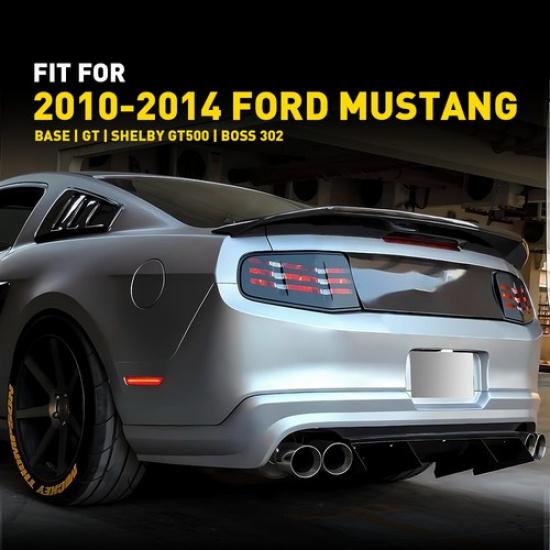 Pair Red Marker Side Light For Mustang 2010-2014 Bumper Lens Ford Rear Led Red