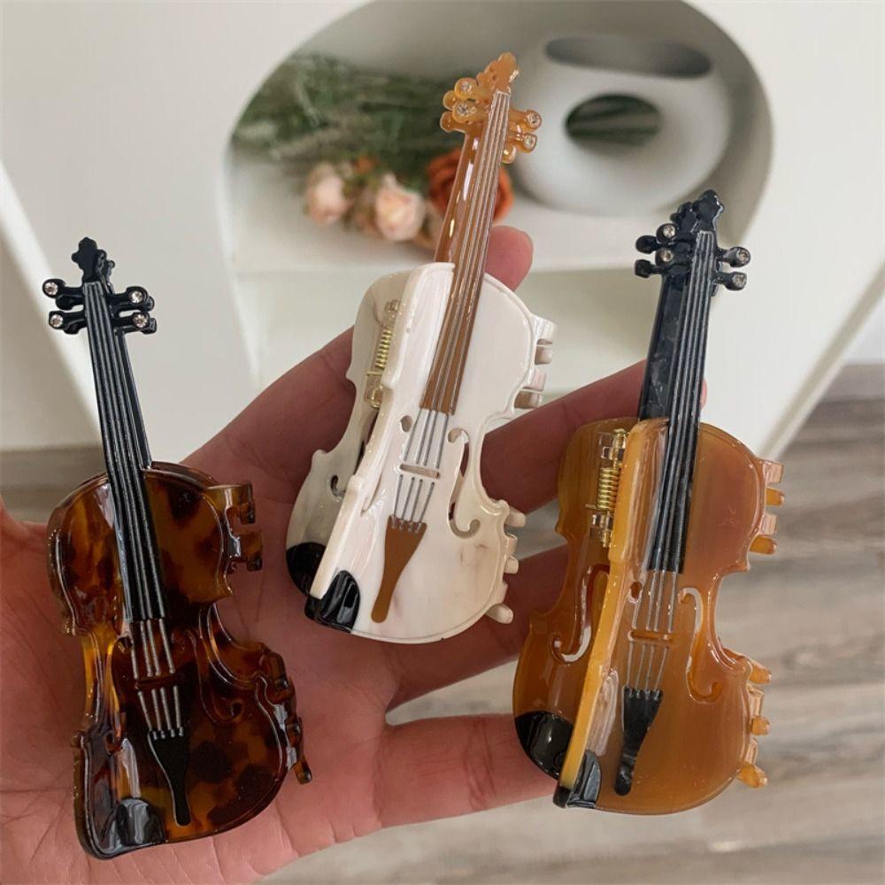 Видеокассета Музыка Заколка для волос Уксусная кислота Большая заколка-акула Персонализированный ацетат Гитара Заколка-краб для волос Подарок