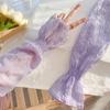 Breathable Cooling Gloves Arm Sleeves AntiUV Arm Protector Women Arm Cover