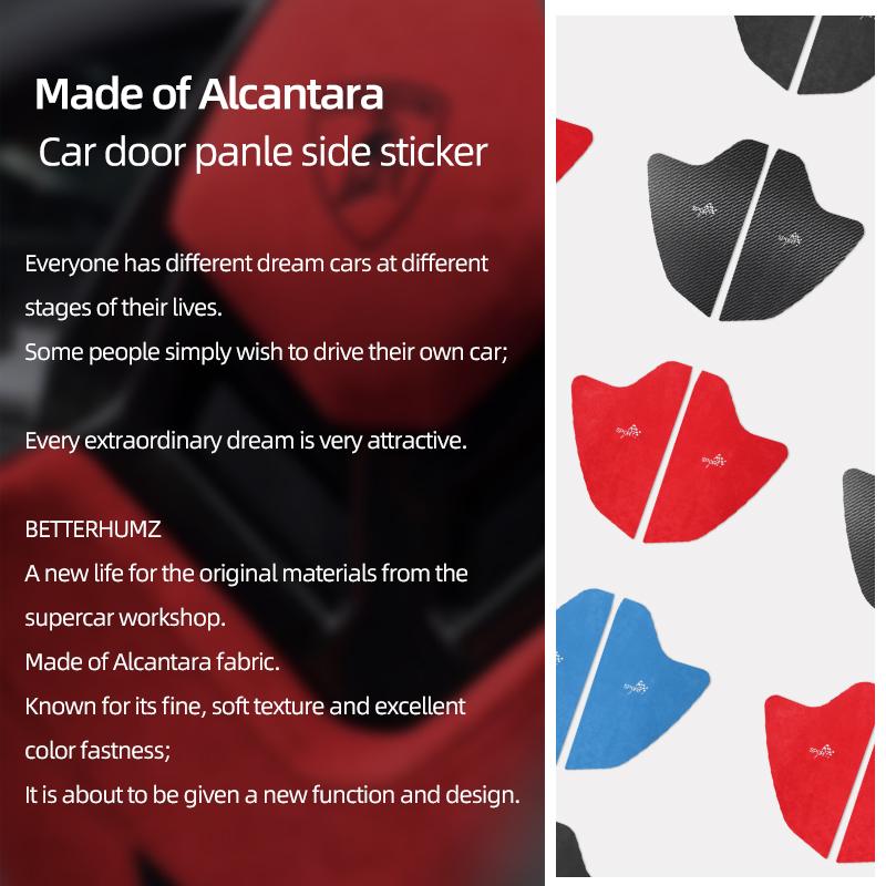 Auto Door Panel Trim Sticker For Subaru BRZ/Toyota GR86 2025-2025 Made of Alcantara Carbon Fiber Decor Car Interior Accessories