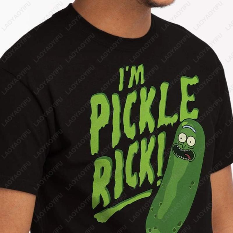 Я Огурец Рик Мужская футболка Крутой и Смешной Дизайн Морти Швифти Дизайн Шутки Уличная Одежда Повседневная Футболка Топ Смешные Футболки Хлопковые Футболки