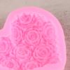 1Pc Heart Rose Flowers Shape Silicone Mould Diy Fondant Chocolate Soap Mold Candle Polymer Clay Molds Crafts Base Tool
