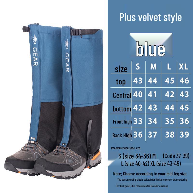 Waterproof Outdoor Gaiters for Men & Women - Snowproof, Sandproof Leg Covers for Hiking, Skiing, and Mountaineering